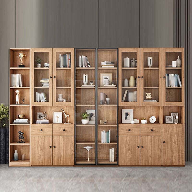 Solid Wood Bookcase Contemporary Style Bookshelf for Home Office Study Room Clearhalo 'Bookcases' 'furn' 'furn_bookcases' 'Furniture' 'Office Furniture' 1200x1200_6b9bcd83-d485-46d9-8252-4717f9515468