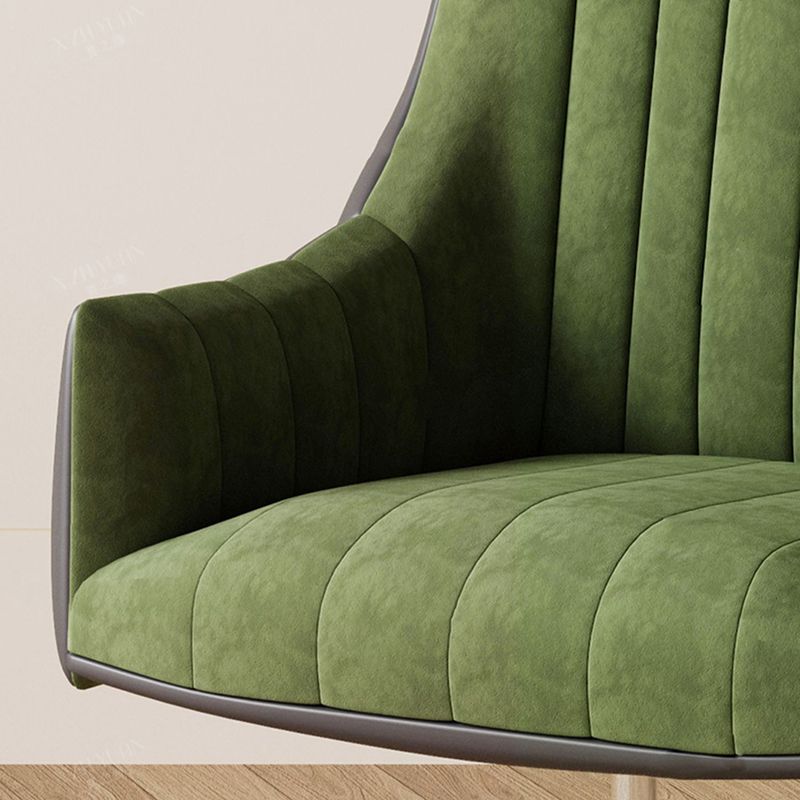 Chaise pivotante moderne chaise de bureau de hauteur de siège réglable sans bras avec roues