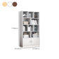 Standard Engineered Wood Book Shelf Contemporary Closed Back Bookshelf