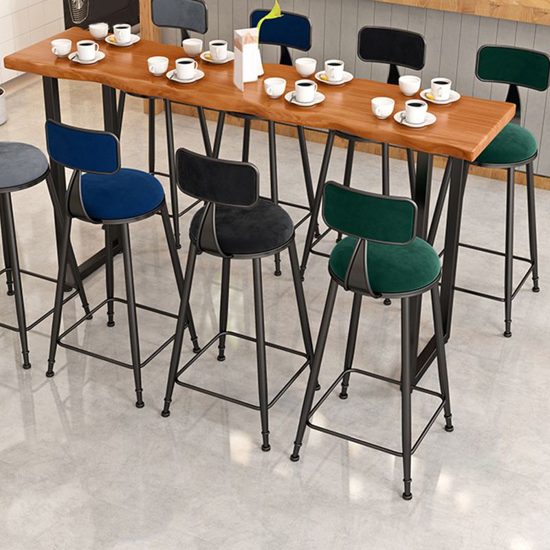 Modern Bar-height Table with Black Base 41.3-inch Height Table Base Bar Table Clearhalo 'Bar Furniture' 'Bar Tables' 'bar_tables' 'furn' 'furn_bar_tables' 'Furniture' 'Kitchen & Dining Furniture' 1200x1200_6b9d562f-a63b-46f0-b073-abb279e73bb3