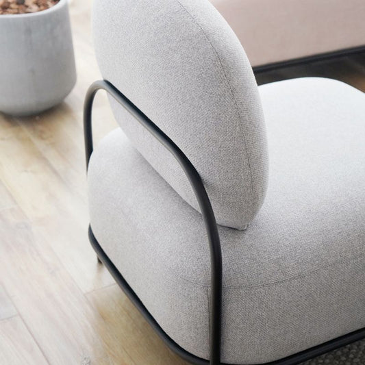 27,95 "brede armloze linnen stoel Basic Funda Four Legs Chair for Living Room