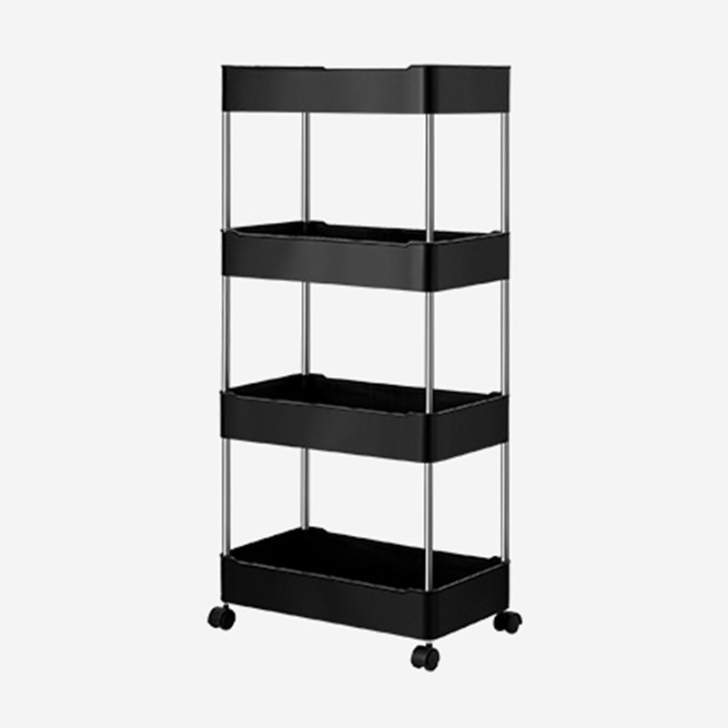 Contemporary Open Etagere Bookshelf with Steel Frame Plastic Bookshelf Clearhalo 'Bookcases' 'furn' 'furn_bookcases' 'Furniture' 'furniture_bookcases' 'kitchen' 'kitchen_bookcases' 'Living Room Furniture' 'Office Furniture' 1200x1200_6ba23736-314d-47d4-b653-44c244ed92b9
