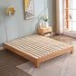Solid Wood Standard Bed Contemporary Rubberwood Platform Bed with Legs