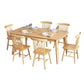 Modern Style Solid Wood Dining Room Set with Rectangle Shape Table and 4 Legs Base for Home Use Clearhalo 'Dining Room Sets' 'Dining Tables & Seating' 'dining_room_set' 'furn' 'furn_dining_room_set' 'Furniture' 'furniture_dining_room_set' 'Kitchen & Dining Furniture' 'kitchen&dining_furn' 'kitchen' 1200x1200_6ba33310-0616-4855-8769-8b003eaade6b