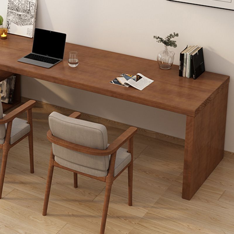 Industrial Solid Wooden Office Desk L-Shape Writing Desk for Bedroom Clearhalo 'furn' 'furn_office_desk' 'Furniture' 'Office Desks' 'Office Furniture' 'office_desk' 1200x1200_6ba52b58-6300-4c4d-8fc2-a4df6be5e2b9