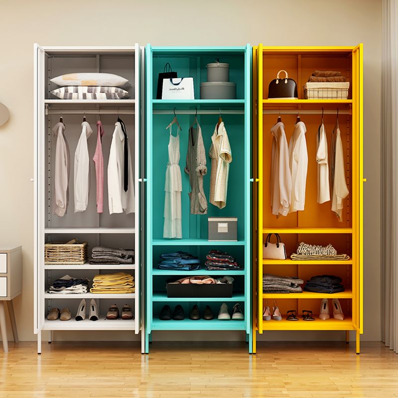 Armoire de rangement en métal moderne pour la chambre d'armoire finale mate avec porte à charnière