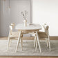 Contemporary Dining Room Dinner Table Stone 4 Legs Dining Table
