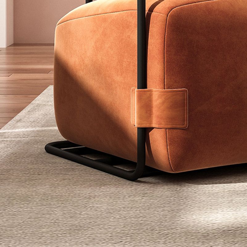 Arms Included Chair Velvet Metal Accent Armchair for Bedroom, 26.77" Wide