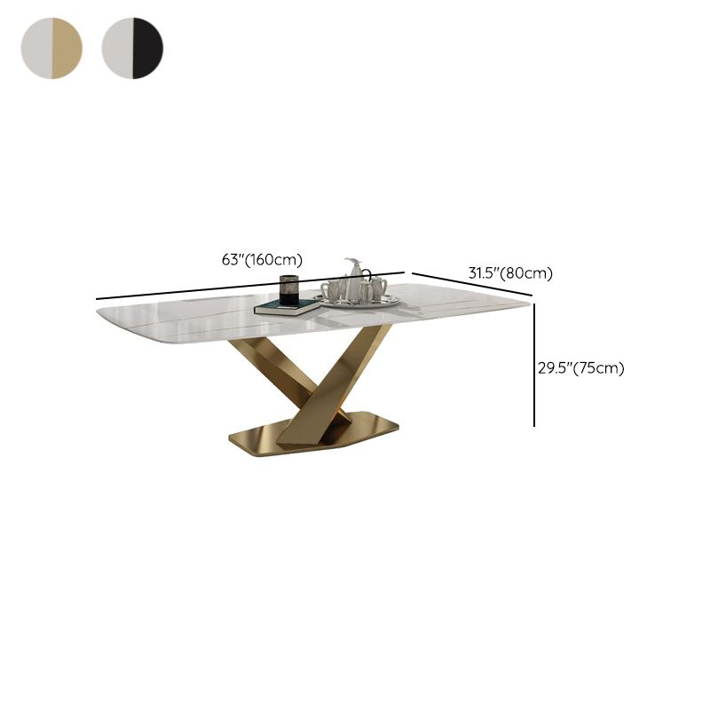 Set da tavolo da top di dinette in pietra bianca per casa 1/4/5/6 pezzi set di dinette moderna