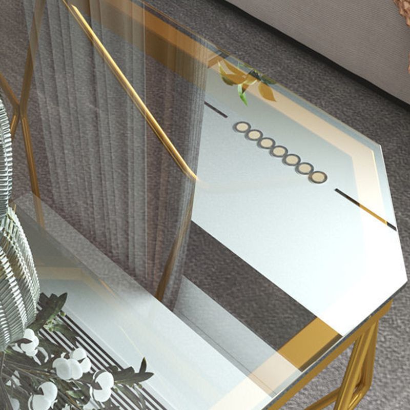 Modern Style Rectangular Glass Table Abstract Base Coffee Table Clearhalo 'Coffee & Accent Tables' 'Coffee Tables' 'coffee_tables' 'furn' 'furn_coffee_tables' 'Furniture' 'Living Room Furniture' 1200x1200_6bab771d-7986-4a8f-9344-34950d7f1a08