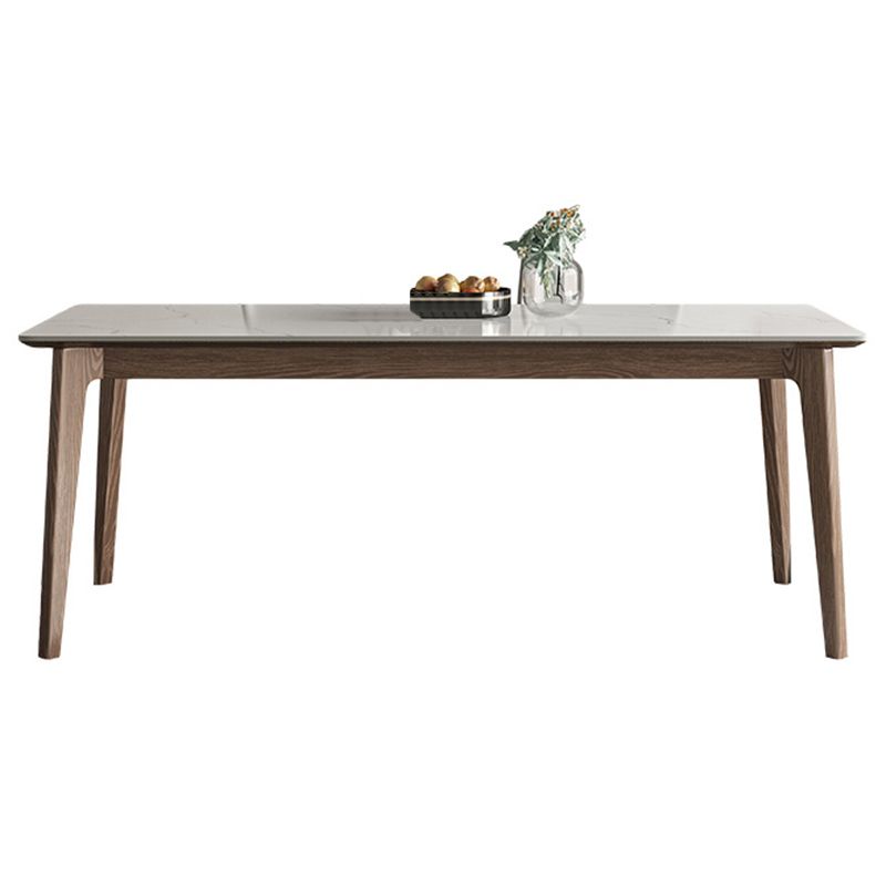 Modern 1/4/5/7 Pieces Dining Table Set Stone Rectangle Furniture in White Clearhalo 'Dining Room Sets' 'Dining Tables & Seating' 'dining_room_set' 'furn' 'furn_dining_room_set' 'Furniture' 'Kitchen & Dining Furniture' 1200x1200_6bab7901-f0cb-4f3a-9709-fa8c98296f8e