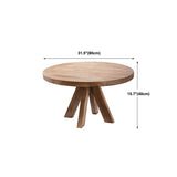 Scandinavo 4 gambe tavolino rotondo tavolino in legno set per soggiorno