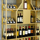 Metal Floor Wine Bottle Rack Glam Wine Bottle Holder with Shelf Clearhalo 'furn' 'furn_wine_racks' 'Furniture' 'Kitchen & Dining Furniture' 'Wine Racks' 'wine_racks' 1200x1200_6bb10ef7-a56d-4832-b5d2-29fc0e2810bf