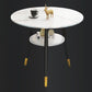 Traditional Luxury Round Dinner Table Sintered Stone Table with Black Frame Clearhalo ' dining_table' 'Dining Tables & Seating' 'Dining Tables' 'furn' 'furn_dining_table' 'Furniture' 'furniture_dining_table' 'Kitchen & Dining Furniture' 'kitchen&dining_furn' 'kitchen' 'kitchen_dining_table' 1200x1200_6bb12c09-5dd3-4755-acb8-7dfcd9683d93