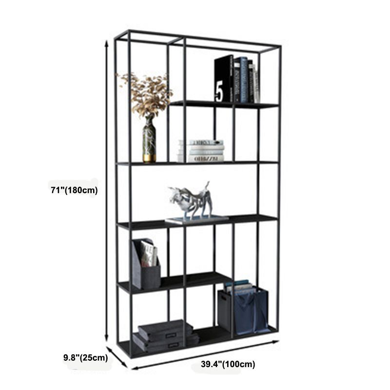 Estantería de metal moderna Etagere Open Shelf Bookcase in Burnish