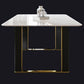 Traditional Luxury Dining Table Rectangle Sintered Stone Dining Table with Sled Base Clearhalo ' dining_table' 'Dining Tables & Seating' 'Dining Tables' 'furn' 'furn_dining_table' 'Furniture' 'furniture_dining_table' 'Kitchen & Dining Furniture' 'kitchen&dining_furn' 'kitchen' 'kitchen_dining_table' 1200x1200_6bb21b40-104a-4693-903b-6fc7a53ed47d
