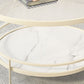 Round Tropical Single Coffee Table No Distressing Glass Coffee Table with 3 Legs Clearhalo 'Coffee & Accent Tables' 'Coffee Tables' 'coffee_tables' 'furn' 'furn_coffee_tables' 'Furniture' 'Living Room Furniture' 1200x1200_6bb33ac9-9a75-47b1-8dbd-465113e88e91