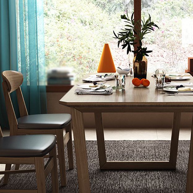 Modern Design 1/2/5/7 Pieces Furniture Solid Wood Dining Table and Chairs for Kitchen Clearhalo 'Dining Room Sets' 'Dining Tables & Seating' 'dining_room_set' 'furn' 'furn_dining_room_set' 'Furniture' 'furniture_dining_room_set' 'Kitchen & Dining Furniture' 'kitchen&dining_furn' 'kitchen' 1200x1200_6bb45d4b-d711-4adf-b054-fdc9639440d8