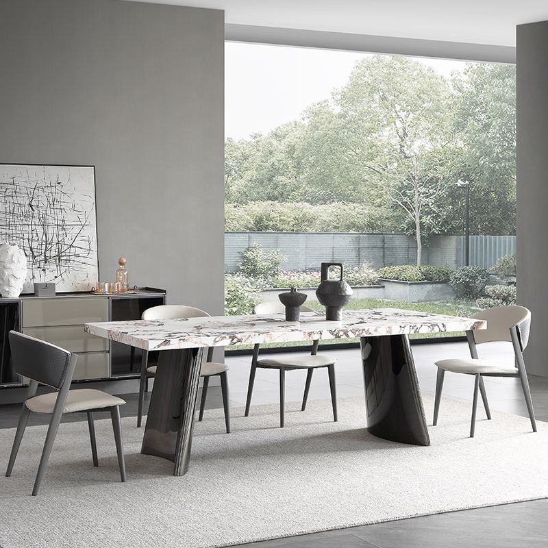 Steen bovenste eettafel set 1/4/5/7 stuks dinette ingesteld voor eetkamer