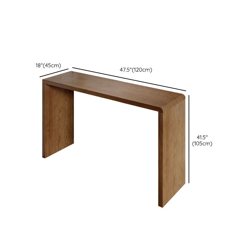 Modern Style Bar Table Pine Solid Wood Double pedestal Bar Dining Table with Storage Clearhalo 'Bar Furniture' 'Bar Tables' 'bar_tables' 'furn' 'furn_bar_tables' 'Furniture' 'Kitchen & Dining Furniture' 1200x1200_6bb62112-862d-4712-a75d-d7e9f56590be