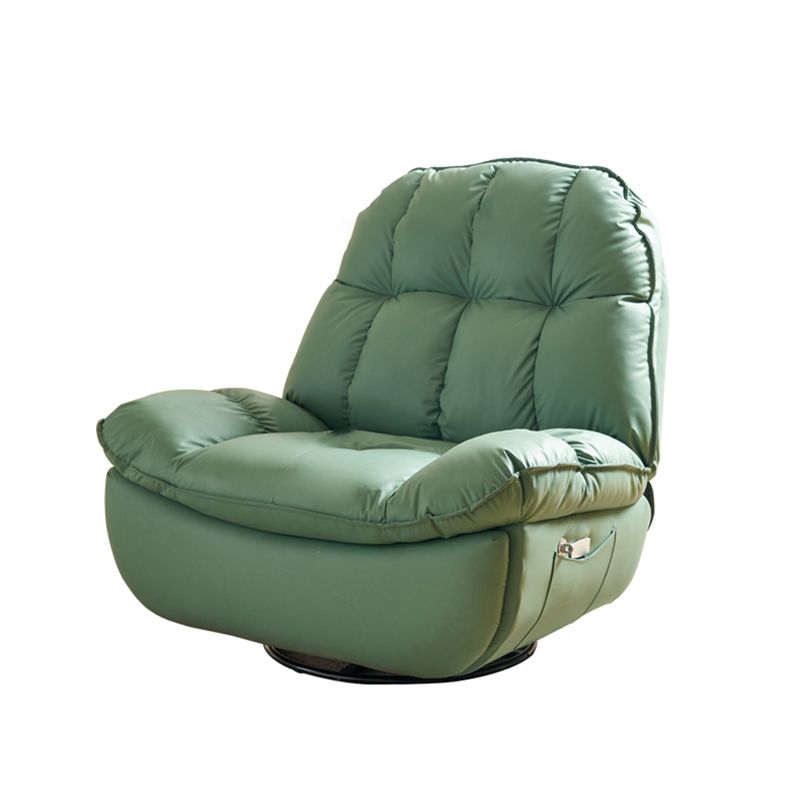 Tufted Faux Leather Recliner Chair Modern 44" Wide Single Reclining Chair with Storage Clearhalo 'Chairs & Seating' 'furn' 'furn_recliners' 'Furniture' 'Living Room Furniture' 'Recliners' 1200x1200_6bb71c20-1915-4711-880c-2d374ed64fed