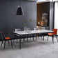 Modern Style Dining Table Sintered Stone Rectangle Table for Dining Room