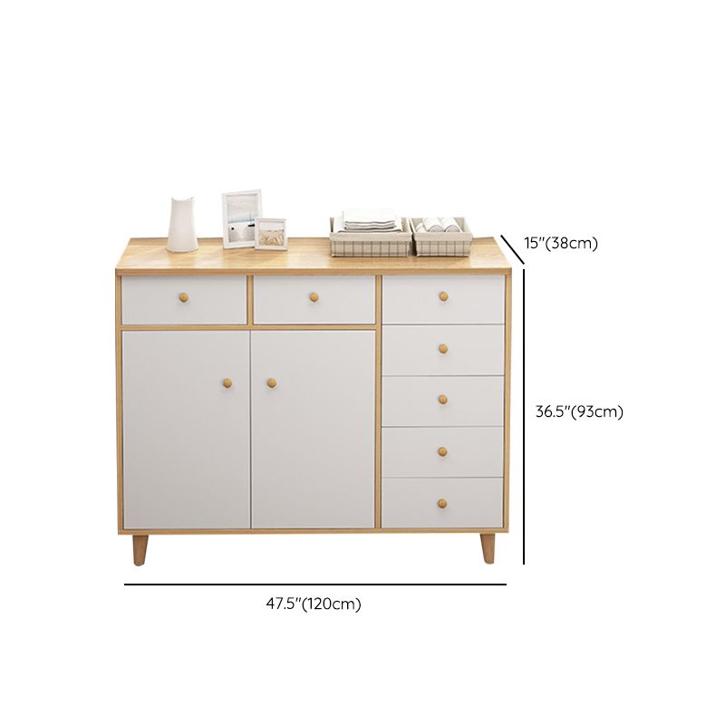 Cassettiera moderna in legno realizzata con larghezza di 14,82 pollici