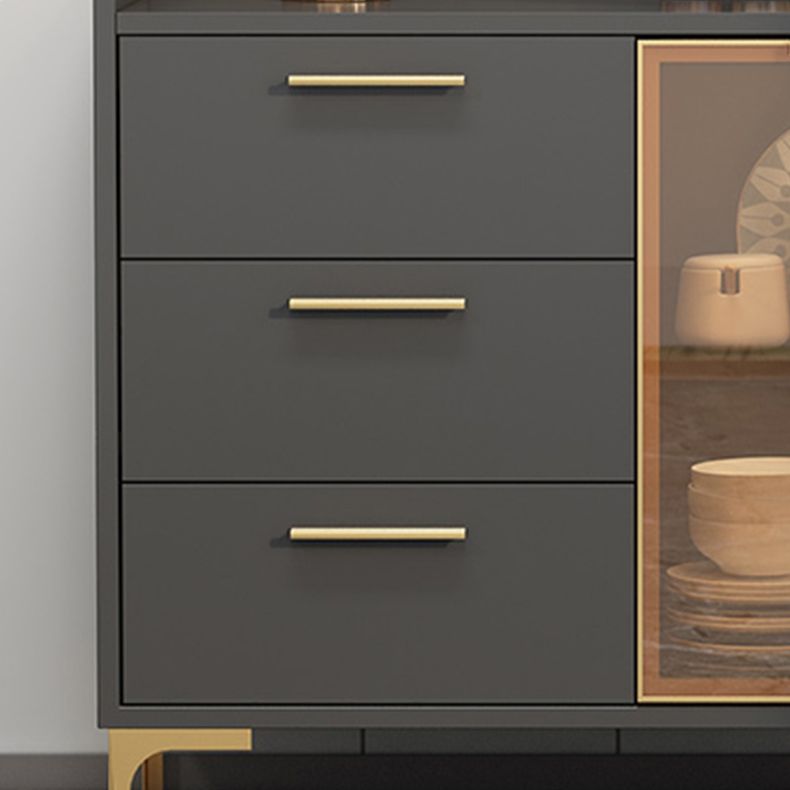 Cabinets Storage Modern Buffet Stand Engineered Wood Buffet Sideboard Clearhalo 'buffet_sideboard' 'Buffets & Sideboards' 'furn' 'furn_buffet_sideboard' 'Furniture' 'Kitchen & Dining Furniture' 1200x1200_6bb7d1cc-0398-4092-ad6c-882fb3e8e014