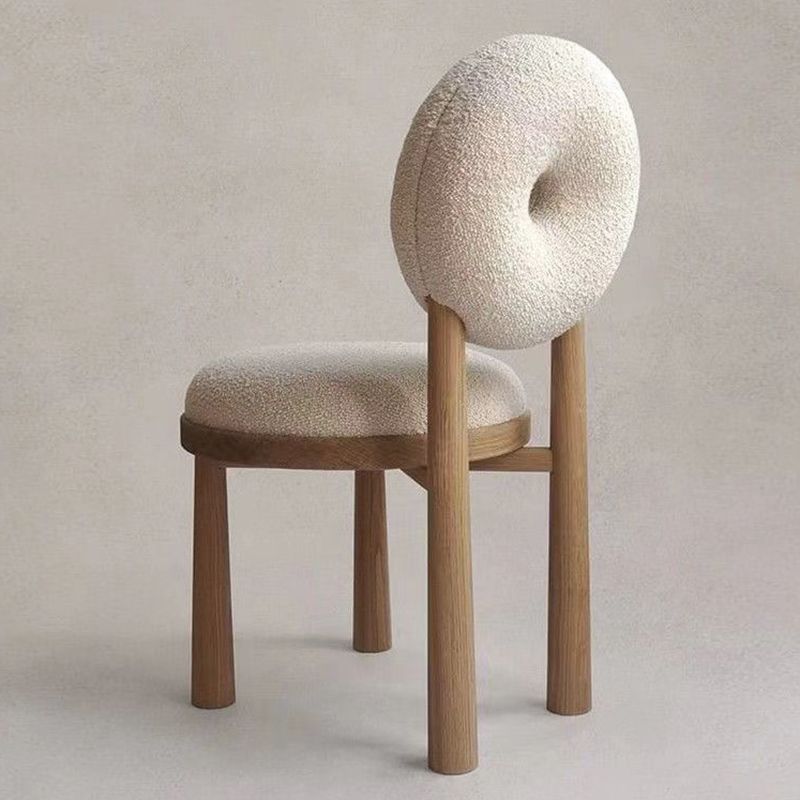 Chaises de salle à manger sans bras rembourrées