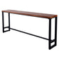 Natural Wood Top Bar Table Rectangle Industrial Footrest Indoor Bar Dining Table Clearhalo 'Bar Furniture' 'Bar Tables' 'bar_tables' 'furn' 'furn_bar_tables' 'Furniture' 'furniture_bar_tables' 'Kitchen & Dining Furniture' 1200x1200_6bba0063-6c28-4420-ab7a-2756fb7856fb