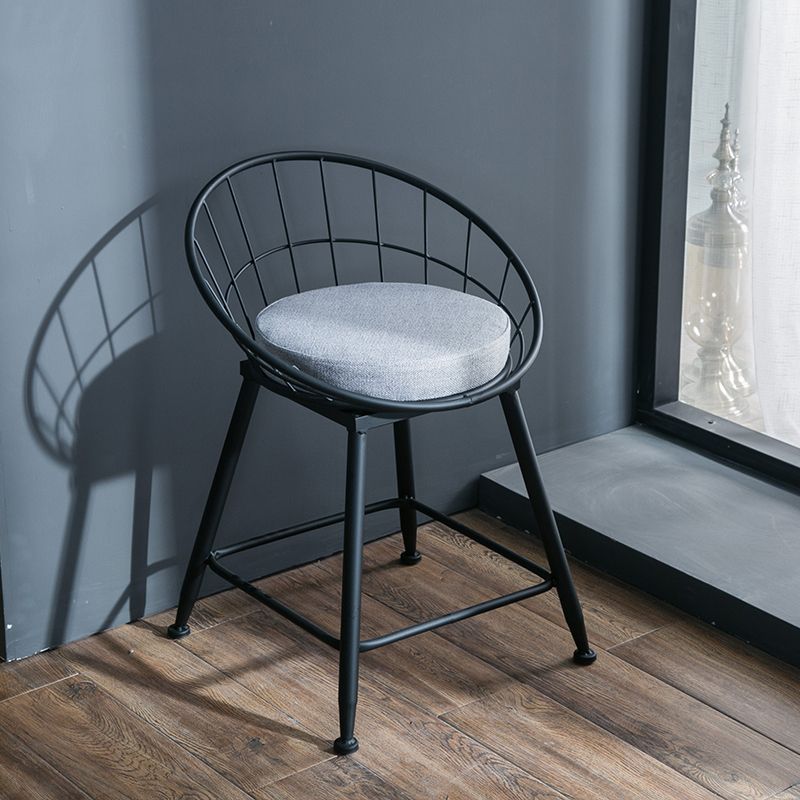 Nordic Style Bucket Counter Stools for Home Upholstered Bar Stools Clearhalo 'Bar Furniture' 'Bar Stools' 'bar_stools' 'furn' 'furn_bar_stools' 'Furniture' 'furniture_bar_stools' 'Kitchen & Dining Furniture' 1200x1200_6bbbe09f-6465-425d-a5f1-a9f2483b4741