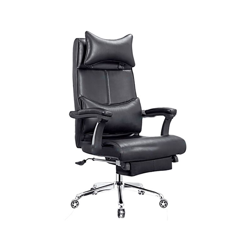 Modern Office Chair Padded Arms Adjustable Seat Height Desk Chair with Wheels Clearhalo 'furn' 'furn_office_chair' 'Furniture' 'Office Chairs' 'Office Furniture' 'office_chair' 1200x1200_6bbe85df-0287-47ed-8ed3-3c5dcb88bbf9