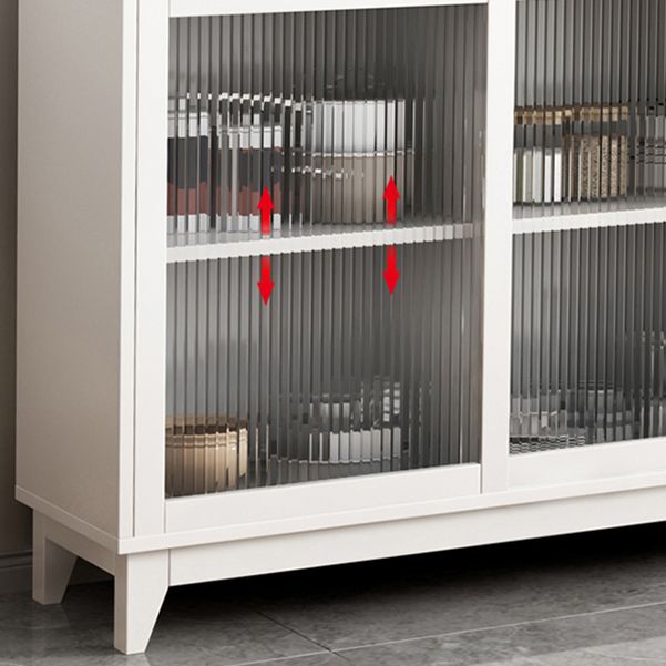 Sideboard in stile glam Sidebocchetto scorrevole in vetro per sala da pranzo