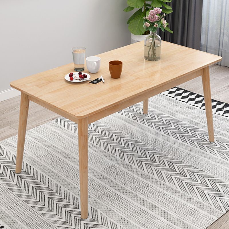 Contemporary Style Standard Wood Dining Room Set of Rectangle Shape for Kitchen Table Set Clearhalo 'Dining Room Sets' 'Dining Tables & Seating' 'dining_room_set' 'furn' 'furn_dining_room_set' 'Furniture' 'furniture_dining_room_set' 'Kitchen & Dining Furniture' 'kitchen&dining_furn' 'kitchen' 1200x1200_6bbf456f-6969-4869-996c-7eda10fac599