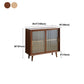 Minimalism Wood Cupboard Glass Doors Kitchen Sideboard for Living Room Clearhalo 'buffet_sideboard' 'Buffets & Sideboards' 'furn' 'furn_buffet_sideboard' 'Furniture' 'furniture_buffet_sideboard' 'Kitchen & Dining Furniture' 1200x1200_6bbf95d8-a37c-4fb8-9ca0-5cbce1714ed2