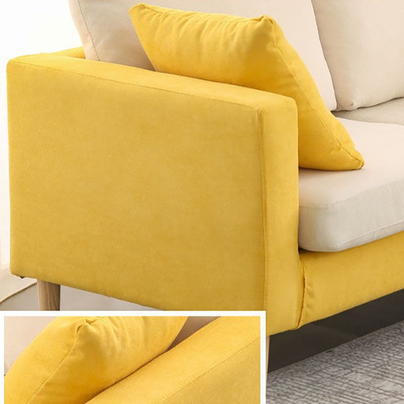 Square Arm Loveseat Polish Finish Sofa for Living Room and Home Clearhalo 'furn' 'furn_sofas' 'Furniture' 'furniture_sofas' 'kitchen' 'kitchen_sofas' 'Living Room Furniture' 'Sofa' 'sofas' 1200x1200_6bbfe3e7-f67a-4b52-87f2-dd0dfc552761