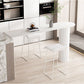 Industrial Stone Indoor Pub Bar Table Iron Double Pedestal Bar Dining Table Fixed Table Clearhalo 'Bar Furniture' 'Bar Tables' 'bar_tables' 'furn' 'furn_bar_tables' 'Furniture' 'furniture_bar_tables' 'Kitchen & Dining Furniture' 1200x1200_6bc17743-fc2b-4a9e-b3eb-1f55855bae5f