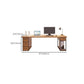Rectangular Solid Wood Computer Desk Modern Home Meeting Desk with Drawers