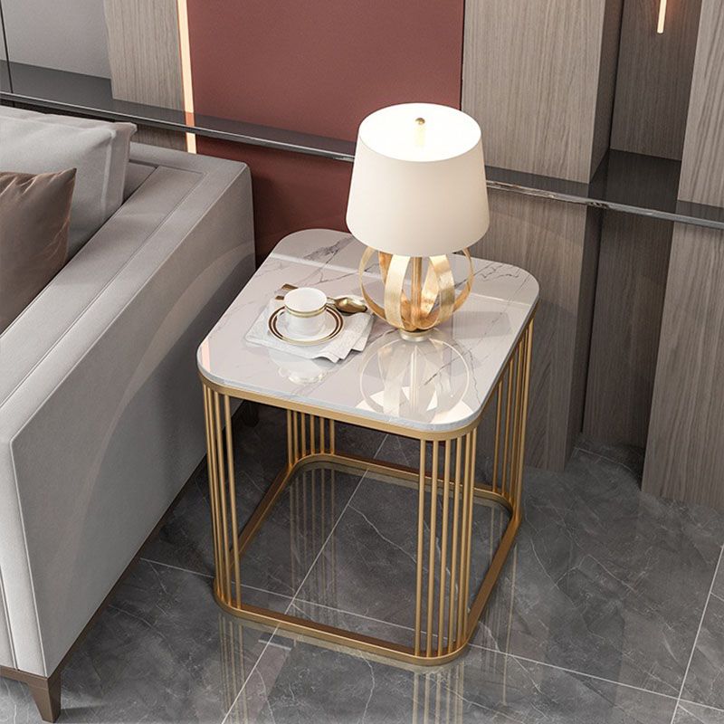 Mesa de pizarra cuadrada de la tabla de altura de marco contemporáneo, 21.7 "de alto