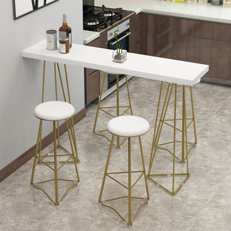 Glam Style Bar Table Rectangle Solid Wood Bar Dining Table for Living Room Clearhalo 'Bar Furniture' 'Bar Tables' 'bar_tables' 'furn' 'furn_bar_tables' 'Furniture' 'Kitchen & Dining Furniture' 1200x1200_6bc42148-5d56-4dac-be1f-922da47b4d53