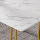 Sintered Stone Dining Table Traditional Luxury Sled Base Dining Table Clearhalo ' dining_table' 'Dining Tables & Seating' 'Dining Tables' 'furn' 'furn_dining_table' 'Furniture' 'furniture_dining_table' 'Kitchen & Dining Furniture' 'kitchen&dining_furn' 'kitchen' 'kitchen_dining_table' 1200x1200_6bc43381-c81c-496b-a3c2-cd0e62e013f0