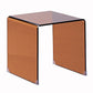 Table basse luge en verre géométrique 1 table de cocktail simple en marron