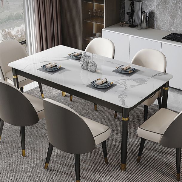 Solid Wood Modern Rectangle Dining Table Sintered Stone Table for Dining Room and Kitchen Clearhalo ' dining_table' 'Dining Tables & Seating' 'Dining Tables' 'furn' 'furn_dining_table' 'Furniture' 'furniture_dining_table' 'Kitchen & Dining Furniture' 'kitchen&dining_furn' 'kitchen' 'kitchen_dining_table' 1200x1200_6bc497be-8722-4dd6-bbbb-5f61e7ca8b13