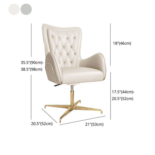 Sedia da ufficio imbottita moderna sedia a braccio fisso per ufficio a casa