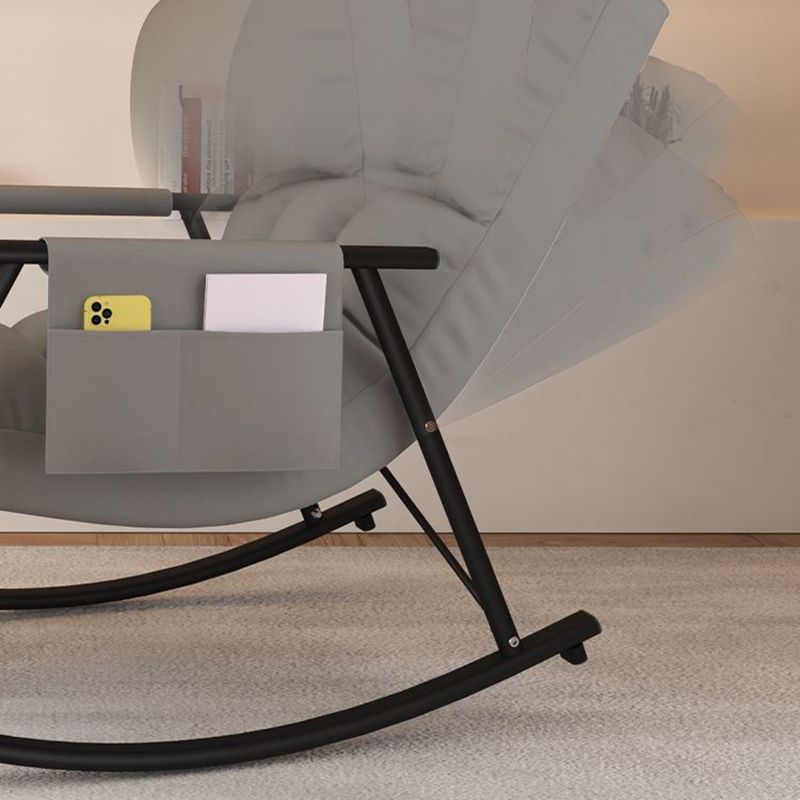 Classic Tufted Recliner Chair Pure Color Indoor Rocker Chair with Dark legs Clearhalo 'Chairs & Seating' 'furn' 'furn_rocking_chairs' 'Furniture' 'Living Room Furniture' 'Rocking Chairs' 'rocking_chairs' 1200x1200_6bc8ef38-41a4-4c0e-b206-de21815cff55