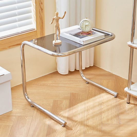 Mesa de vidrio de metal C de metal C de metal