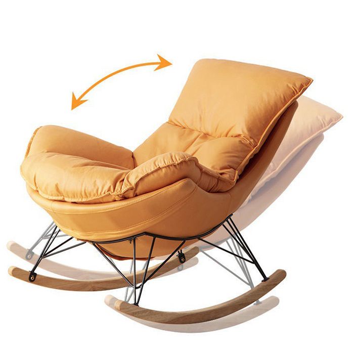 Modern Rocking Chair Solid Color Indoor Rocker Chair with Dark Legs Clearhalo 'Chairs & Seating' 'furn' 'furn_rocking_chairs' 'Furniture' 'Living Room Furniture' 'Rocking Chairs' 'rocking_chairs' 1200x1200_6bcc63e2-2941-46cc-8f55-be03165e9d87