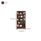 Wood Standard Bookcase Contemporary Closed Back Bookshelf with Shelves