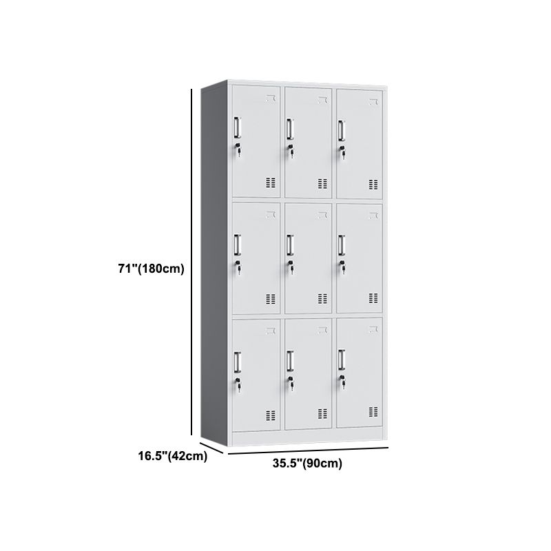 Witte stalen garderobe kast eigentijds scharnierende garderobe kast