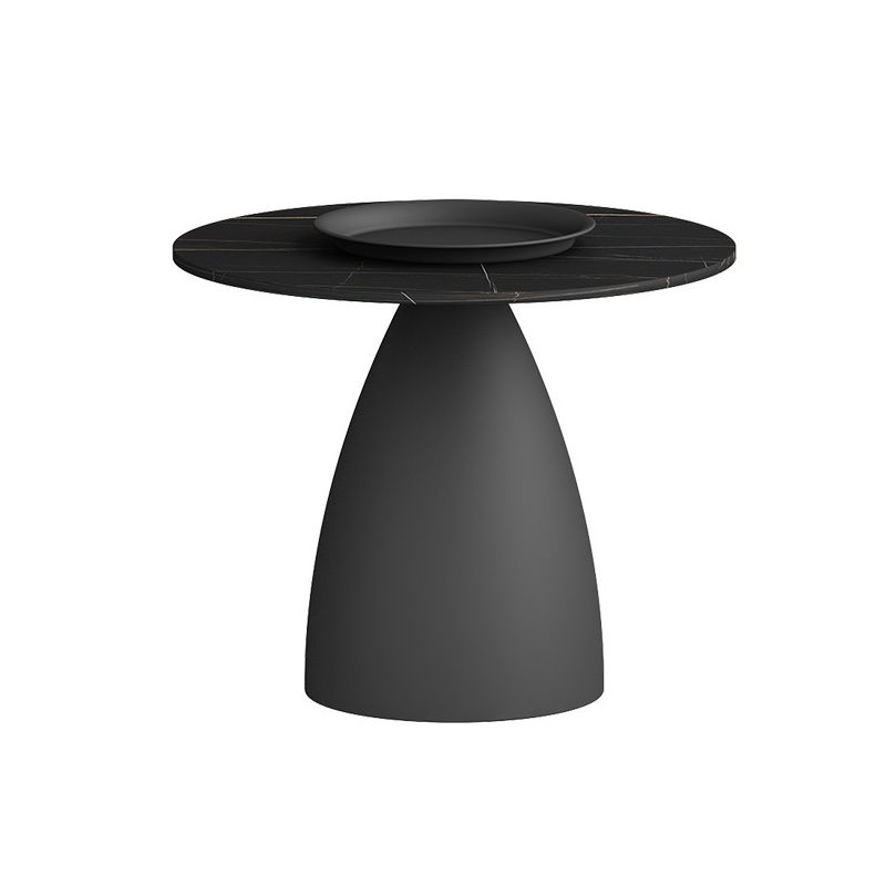 Mid-Century Modern Iron/Stone Coffee Table Dia 23.6"/31.5" Cocktail Table